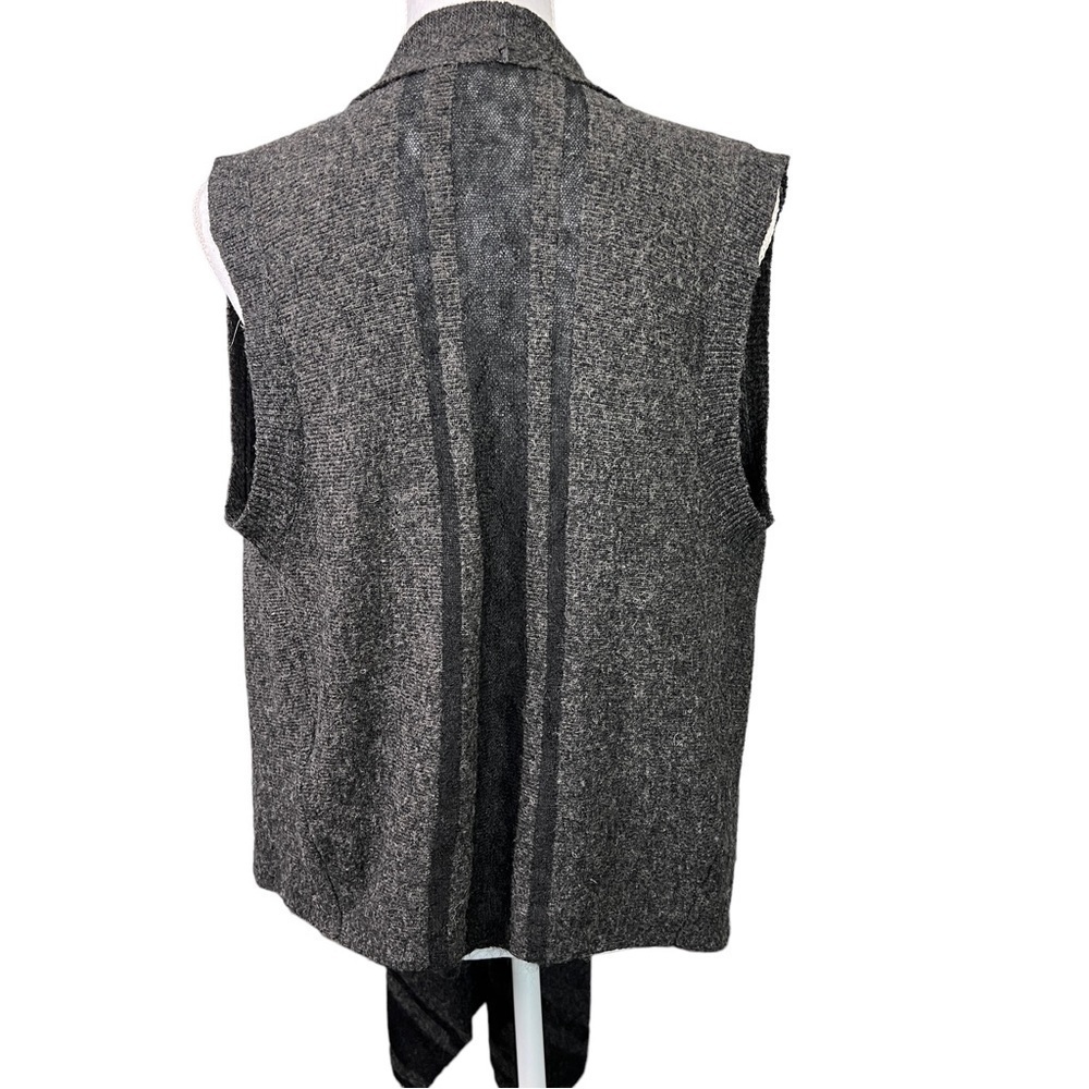 Banana Republic Sleeveless Cardigan Waterfall Drape Wool Alpaca Blend Size XS - Picture 3 of 11